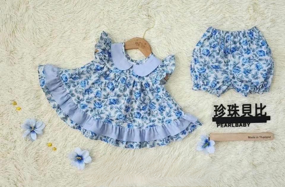 珍珠貝比 PEARL BABY 暮藍花語套裝 24m
