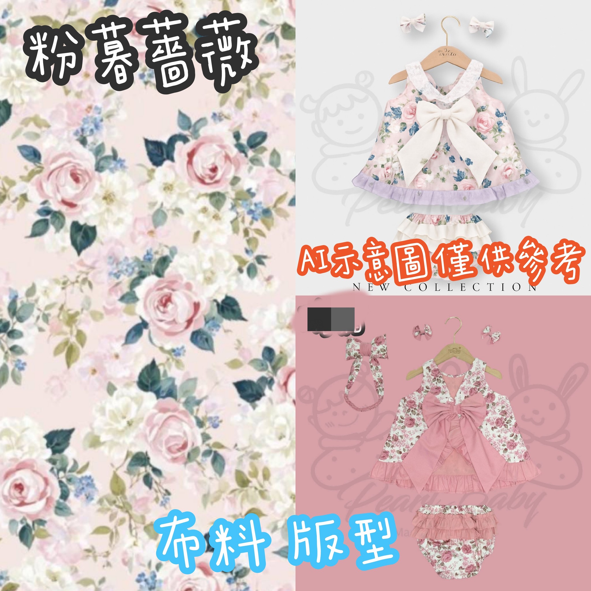 珍珠貝比 PEARL BABY 粉暮薔薇 S