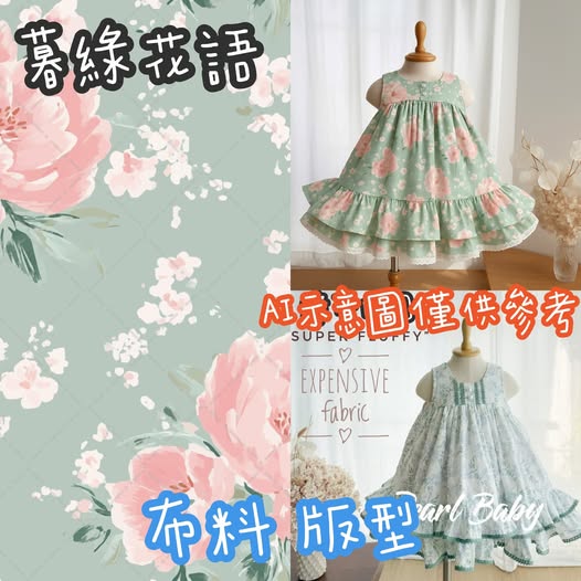 珍珠貝比 PEARL BABY 暮綠花語 XS