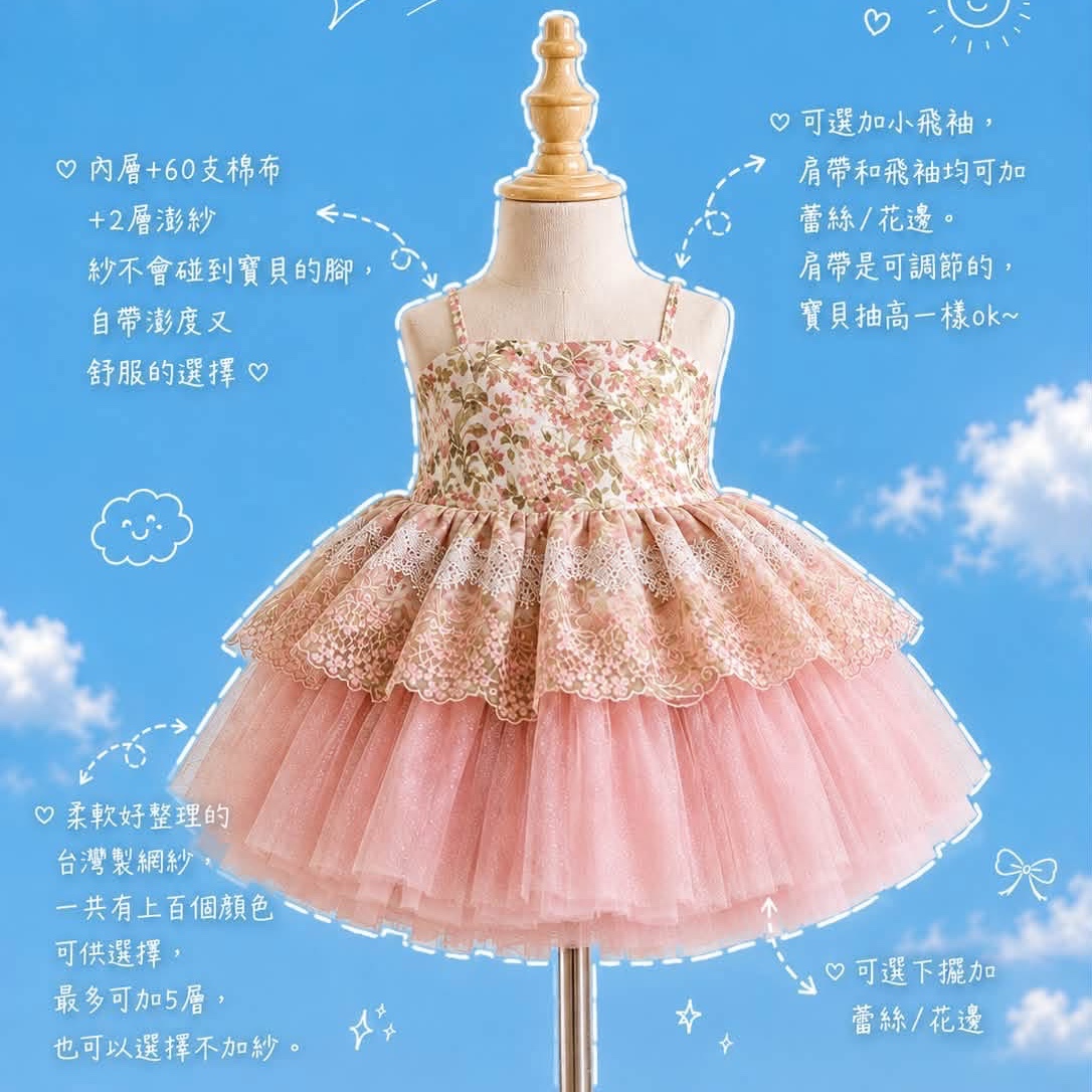 鯊妹手作 蓬裙 90cm