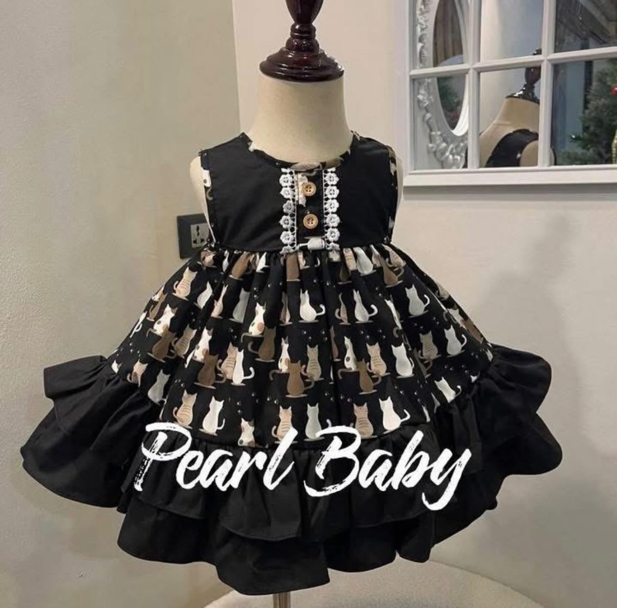 珍珠貝比 PEARL BABY 黑貓貓 S