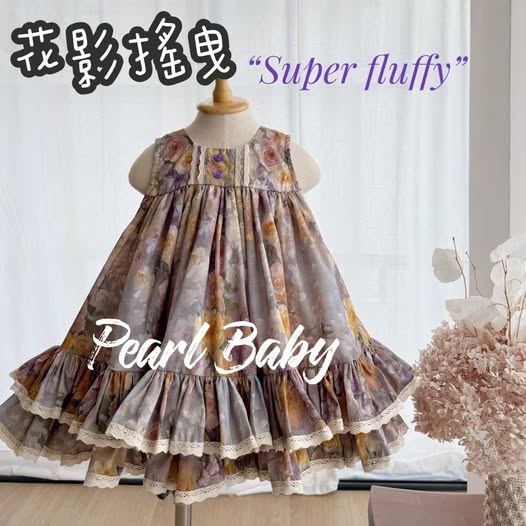 珍珠貝比 PEARL BABY 250727珍珠貝比手工預購【背心重工】花影搖曳 XL