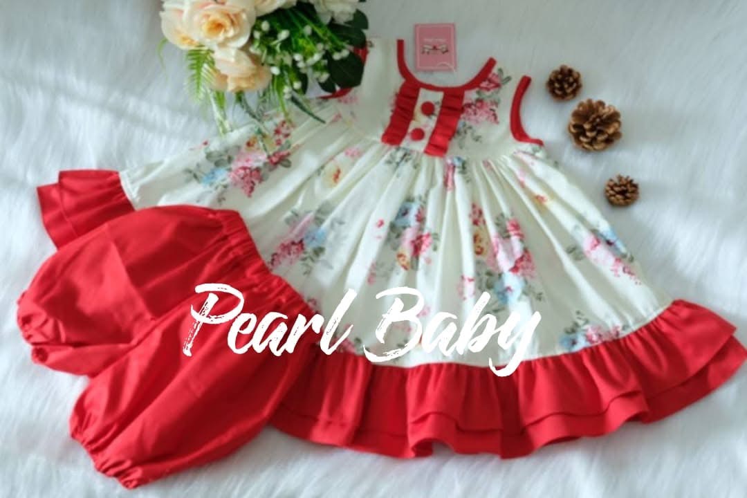 珍珠貝比-泰國PBV手工dressset紅
