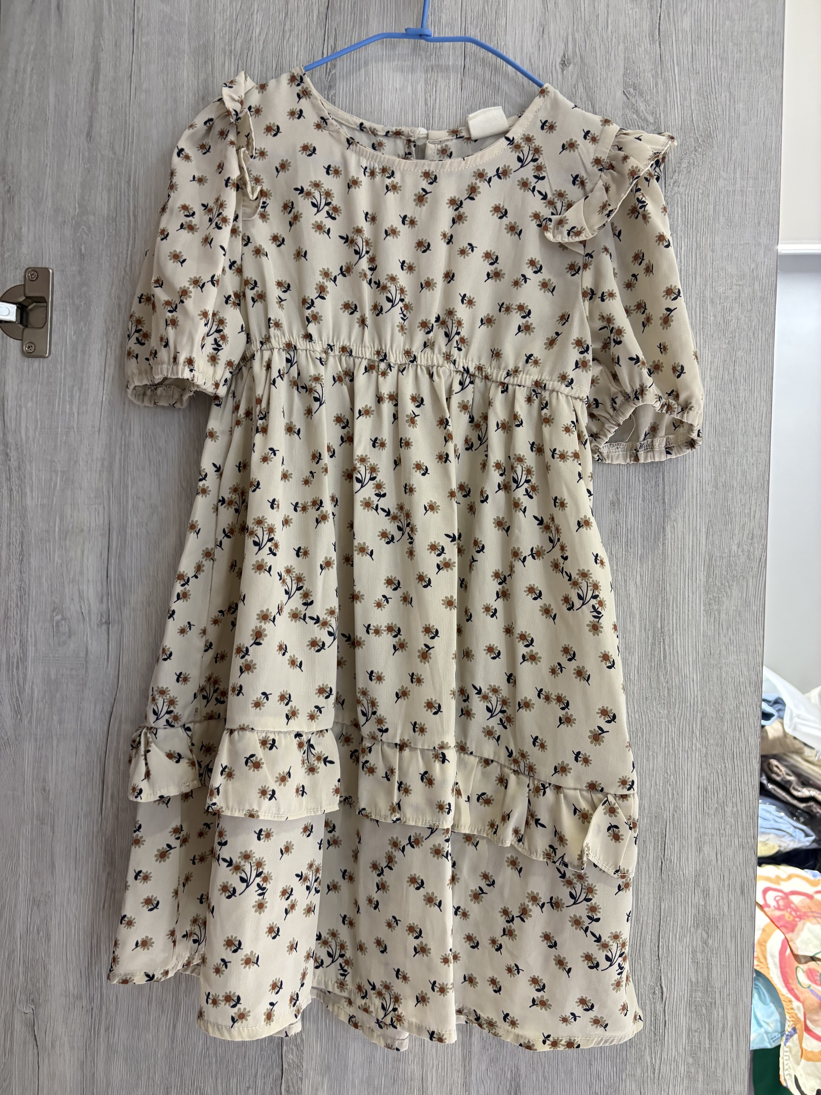 QY 碎花洋裝 110cm