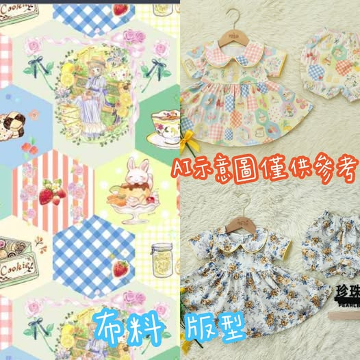 珍珠貝比 PEARL BABY 250731泰國PBJ手工套裝set拼格【J 226】(上月架) 2T